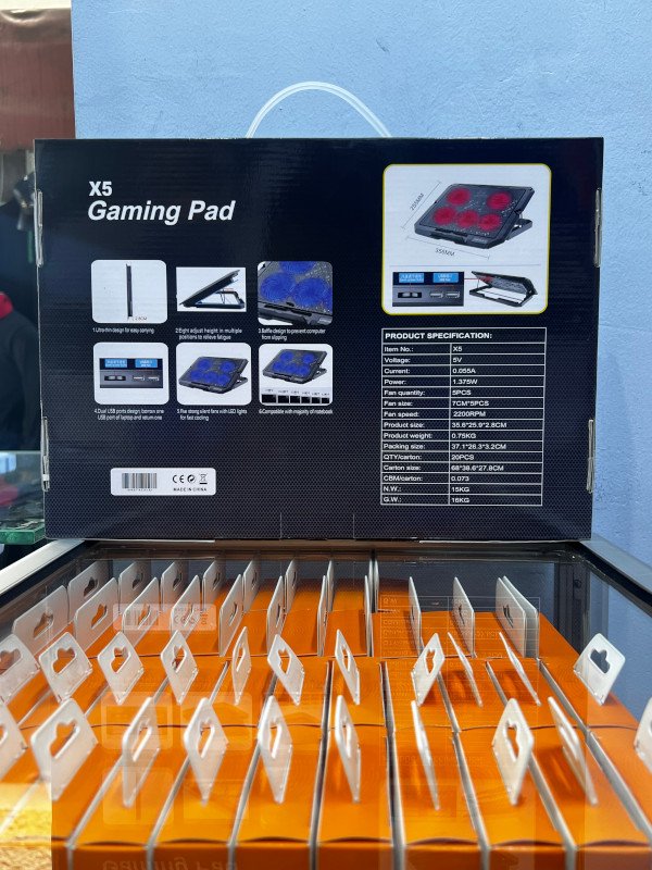 X5 Gaming Cooler Pad back